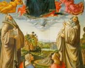 多梅尼科 基尔兰达约 : Christ in Heaven with Four Saints and a Donor